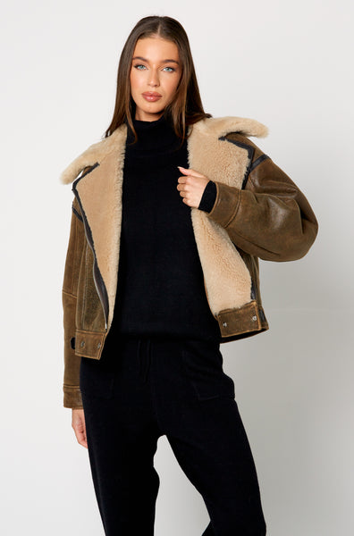 Lennan Shearling Bomber – TwentyFall