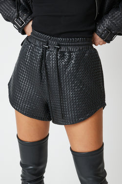 Giulia Leather Shorts