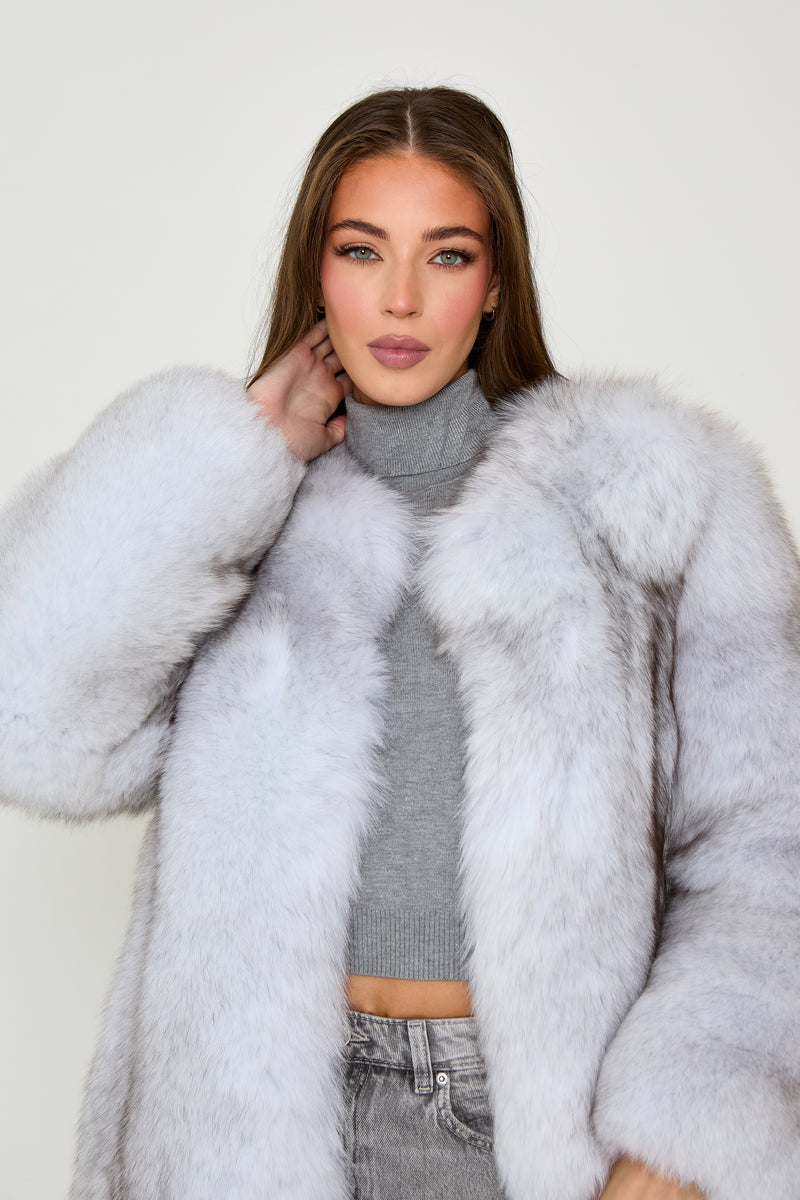 Natural Fox Fur Full Pelt Coat