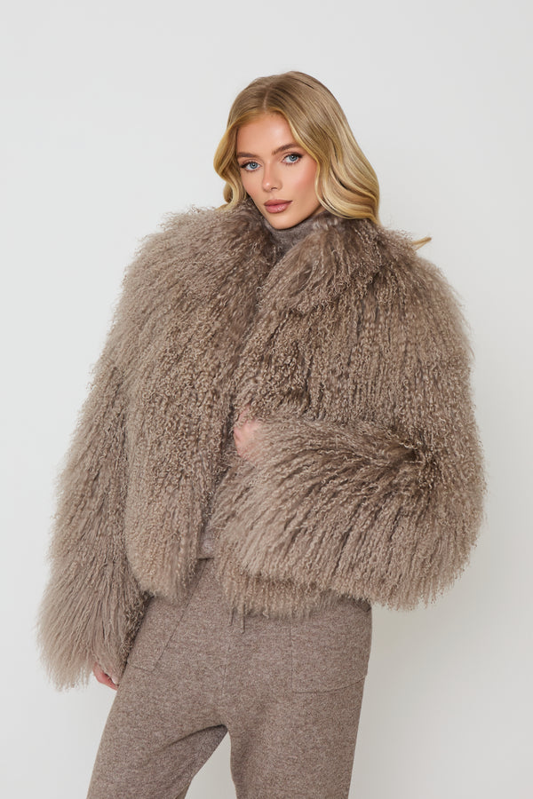 Stella Mongolian Fur Coat