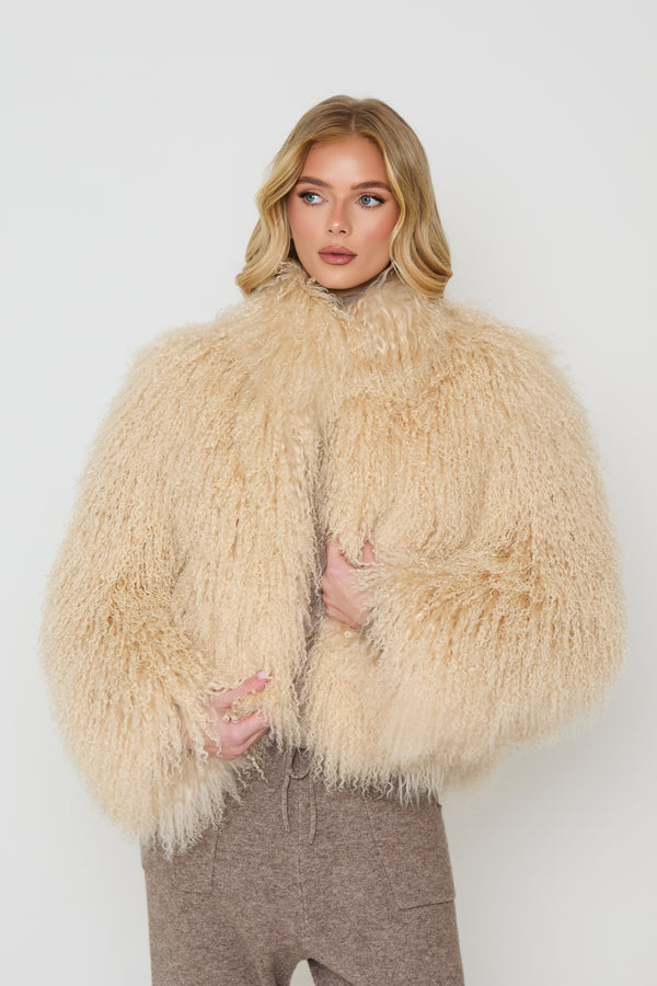 Stella Mongolian Fur Coat