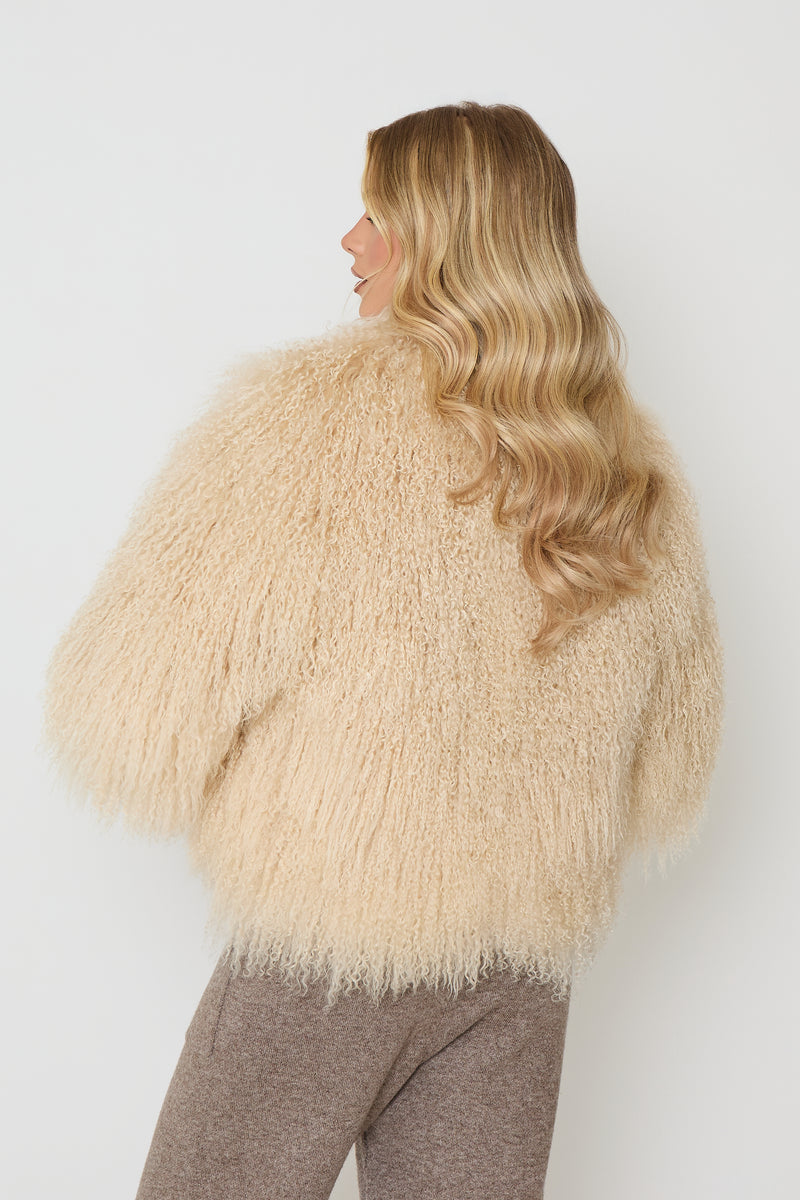 Stella Mongolian Fur Coat