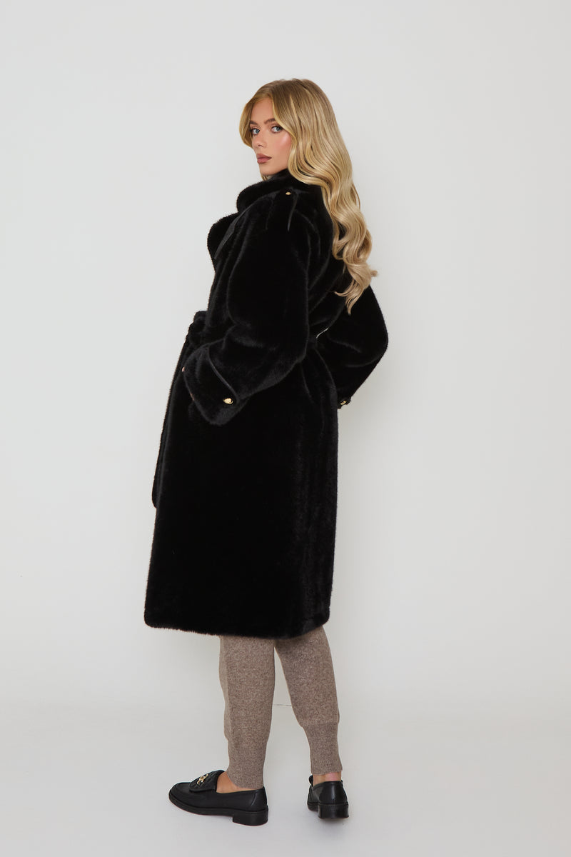 Sienna Long Premium Faux Fur Coat