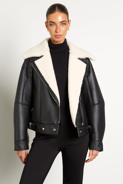 Lennan Shearling Bomber – TwentyFall