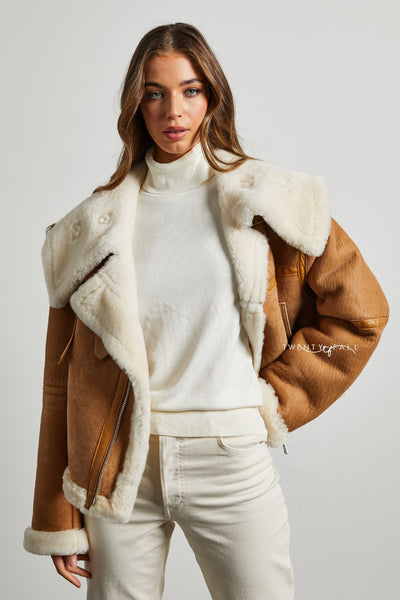 Arya Shearling Jacket – TwentyFall