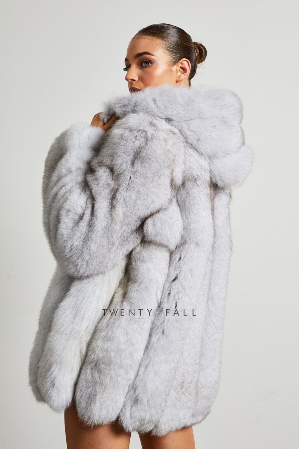 Coat hood fur best sale